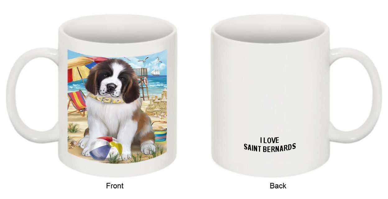 Pet Friendly Beach Saint Bernard Dog Mug MUG48493