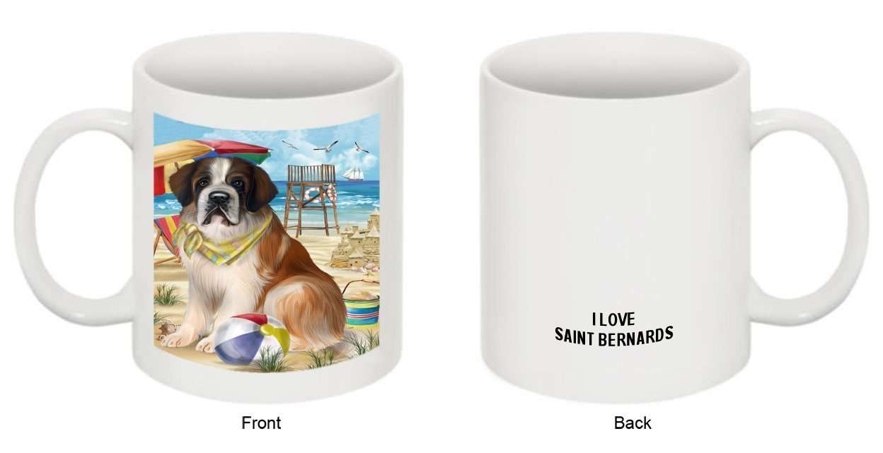 Pet Friendly Beach Saint Bernard Dog Mug MUG48494