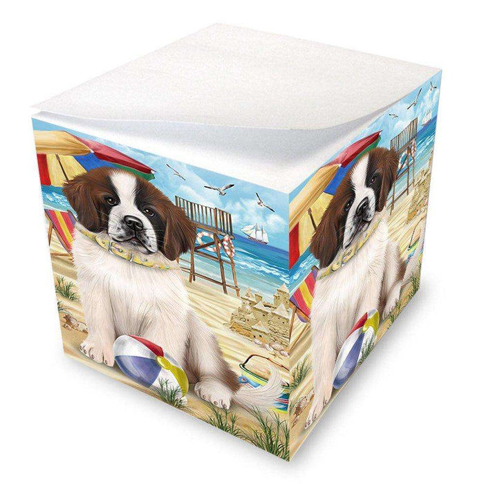 Pet Friendly Beach Saint Bernard Dog Note Cube NOC48678
