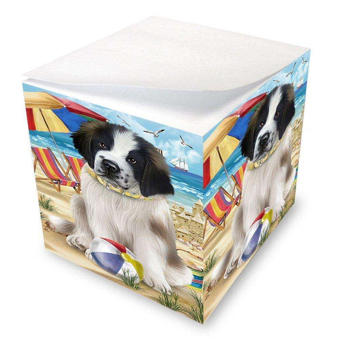Pet Friendly Beach Saint Bernard Dog Note Cube NOC48679