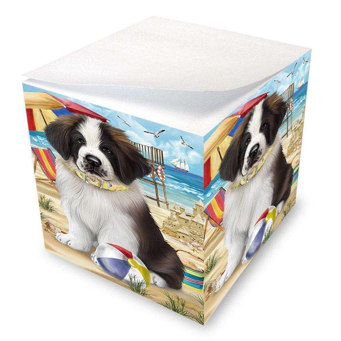 Pet Friendly Beach Saint Bernard Dog Note Cube NOC48680