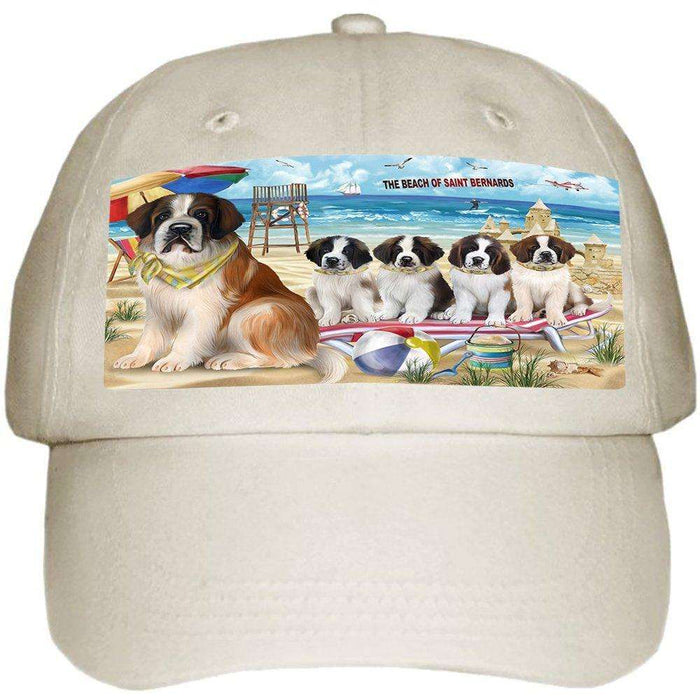 Pet Friendly Beach Saint Bernards Dog Ball Hat Cap HAT49764