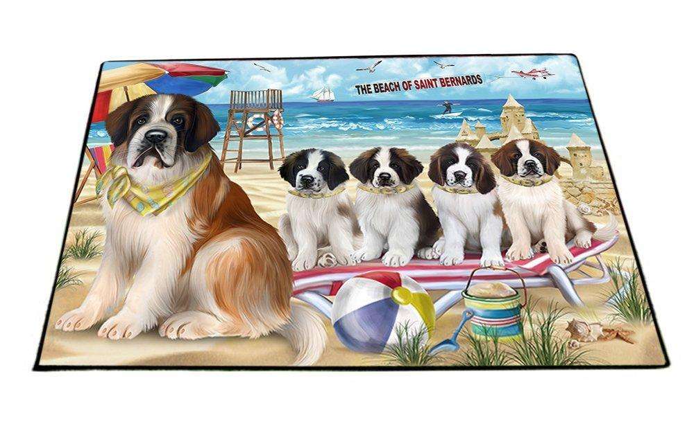 Pet Friendly Beach Saint Bernards Dog Floormat FLMS49281