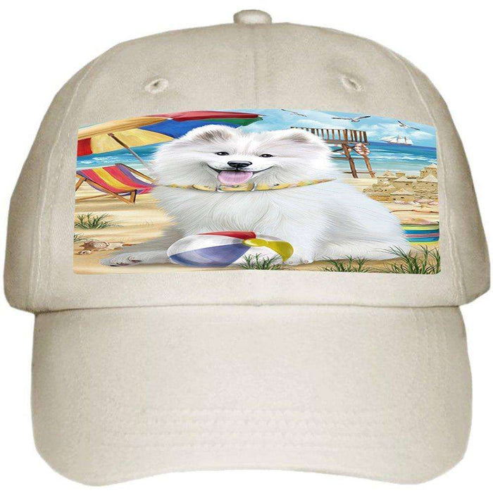 Pet Friendly Beach Samoyed Dog Ball Hat Cap HAT49785