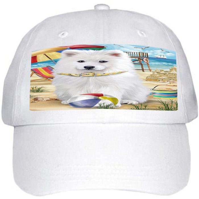 Pet Friendly Beach Samoyed Dog Ball Hat Cap HAT49791