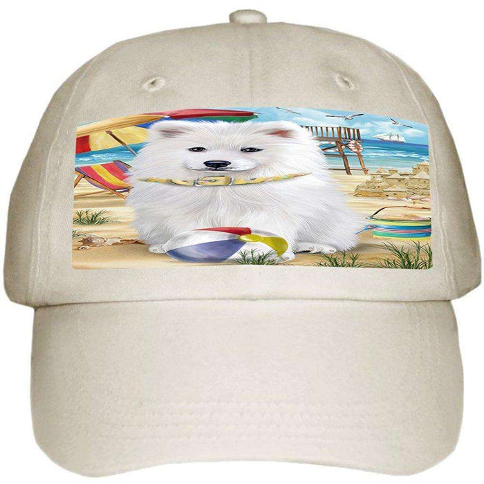 Pet Friendly Beach Samoyed Dog Ball Hat Cap HAT49791