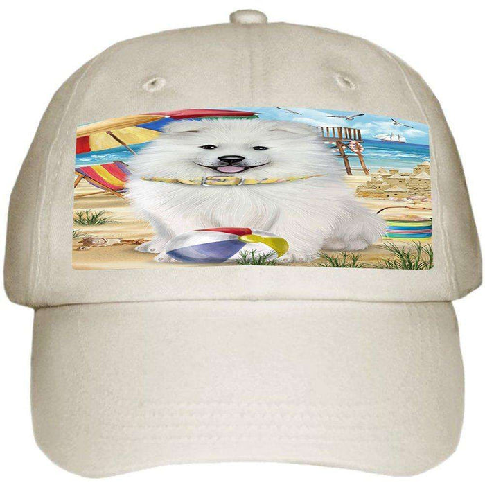 Pet Friendly Beach Samoyed Dog Ball Hat Cap HAT49794