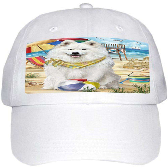 Pet Friendly Beach Samoyed Dog Ball Hat Cap HAT49797