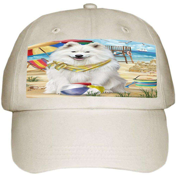 Pet Friendly Beach Samoyed Dog Ball Hat Cap HAT49797