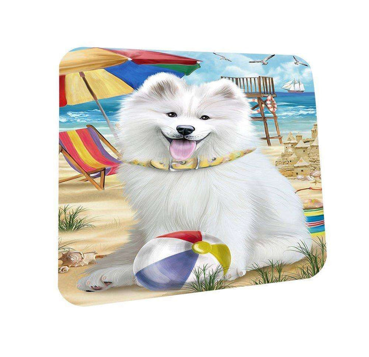 Pet Friendly Beach Samoyed Dog Coasters Set of 4 CST48643