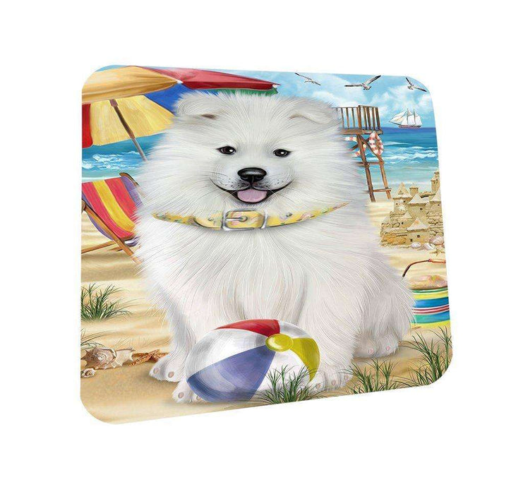 Pet Friendly Beach Samoyed Dog Coasters Set of 4 CST48646