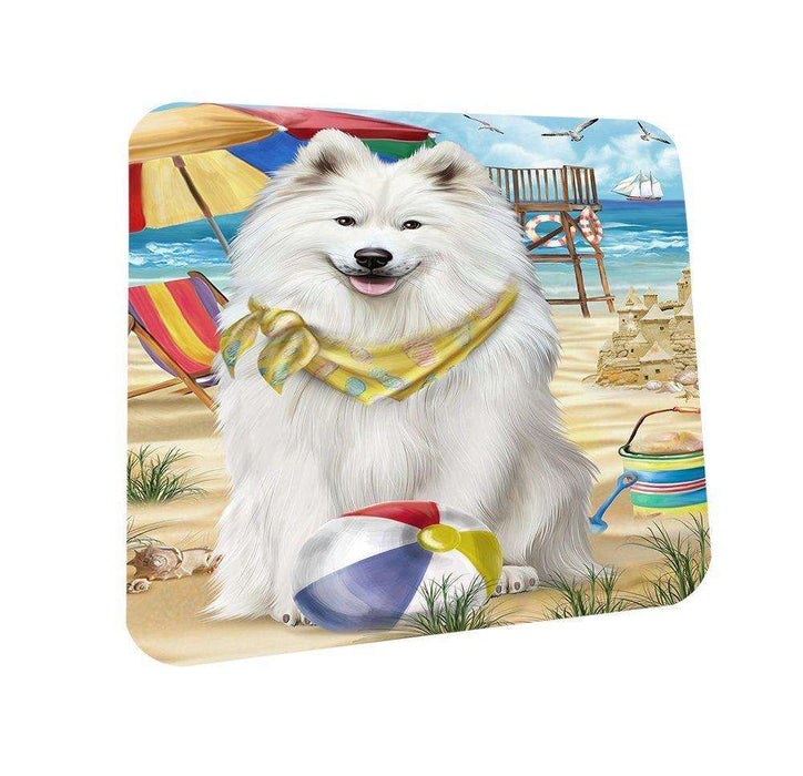 Pet Friendly Beach Samoyed Dog Coasters Set of 4 CST48647