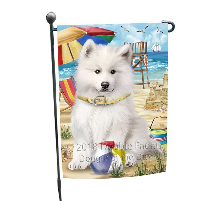 Pet Friendly Beach Samoyed Dog Garden Flag GFLG48594