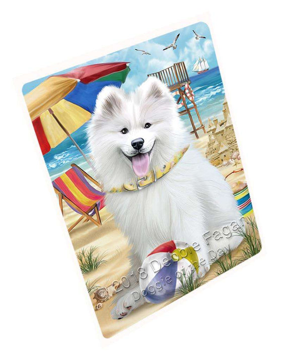 Pet Friendly Beach Samoyed Dog Magnet Mini (3.5" x 2") mag49746