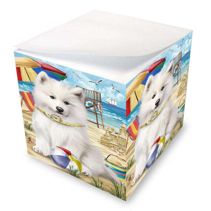 Pet Friendly Beach Samoyed Dog Note Cube NOC48685