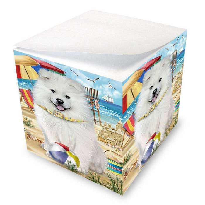 Pet Friendly Beach Samoyed Dog Note Cube NOC48687