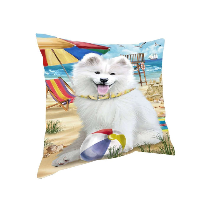 Pet Friendly Beach Samoyed Dog Pillow PIL50592