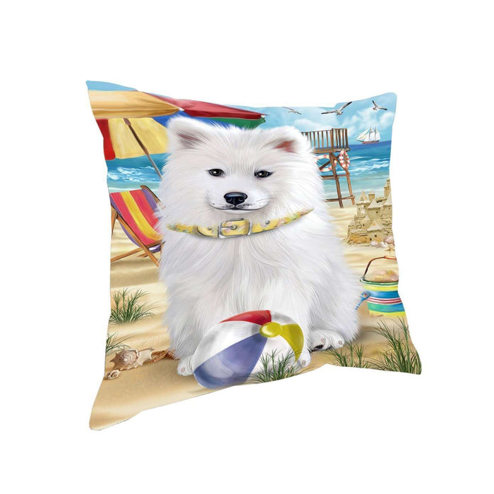 Pet Friendly Beach Samoyed Dog Pillow PIL50600