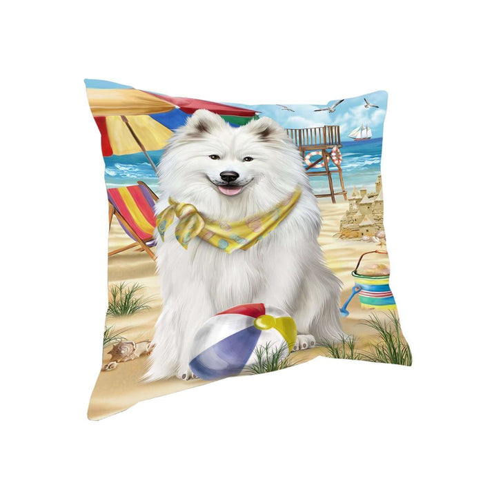 Pet Friendly Beach Samoyed Dog Pillow PIL50608