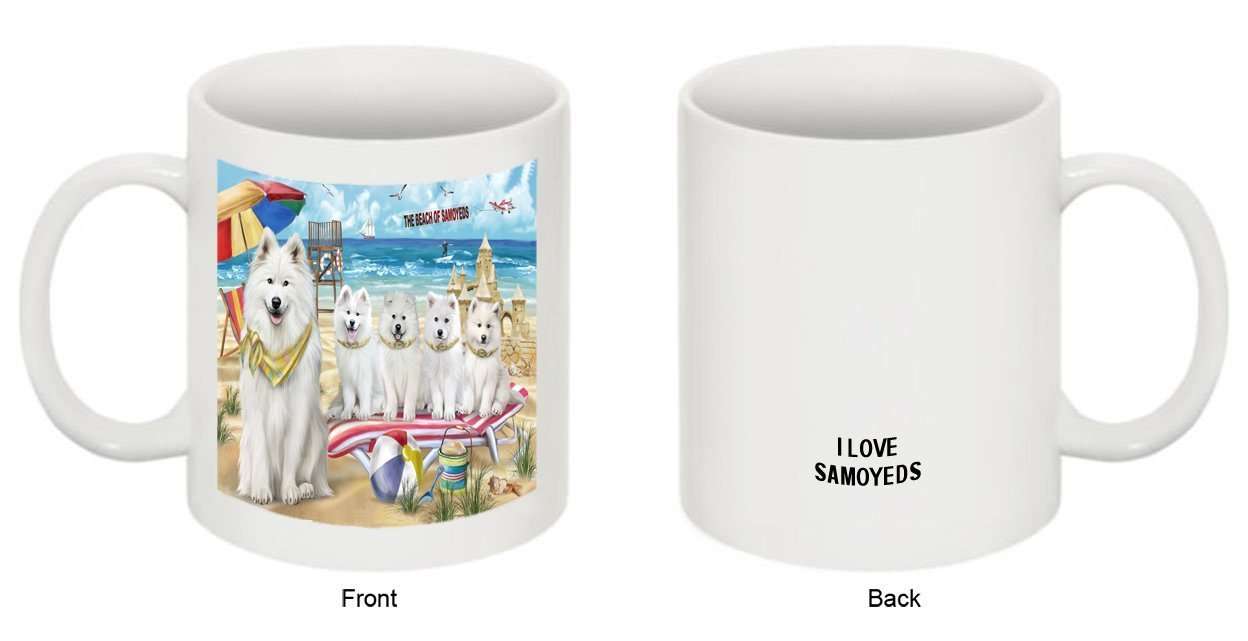 Pet Friendly Beach Samoyeds Dog Mug MUG48495