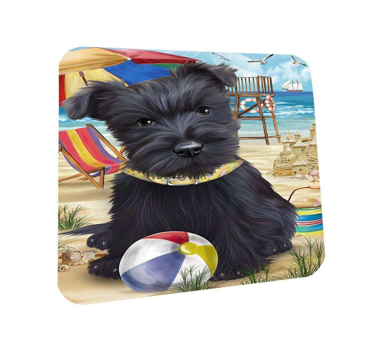 Pet Friendly Beach Scottish Terrier Dog Coasters Set of 4 CST50045 Coasters Set of 4 CST50045