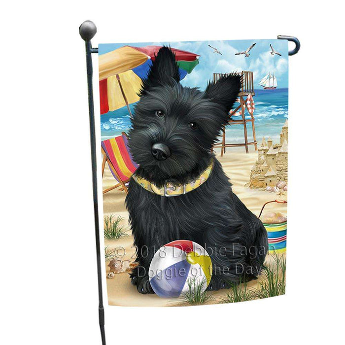 Pet Friendly Beach Scottish Terrier Dog Garden Flag GFLG49912