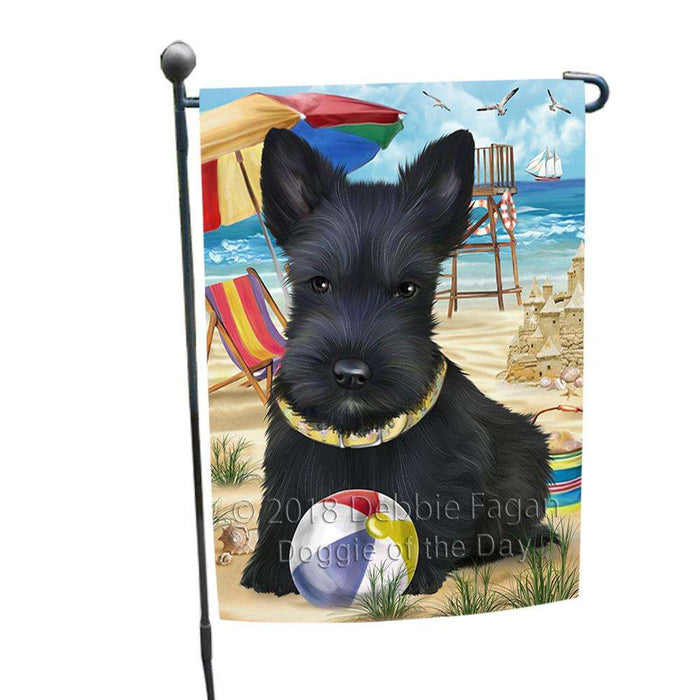 Pet Friendly Beach Scottish Terrier Dog Garden Flag GFLG49913
