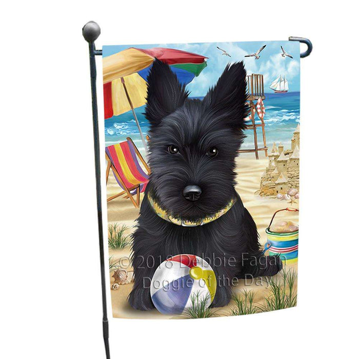 Pet Friendly Beach Scottish Terrier Dog Garden Flag GFLG49914