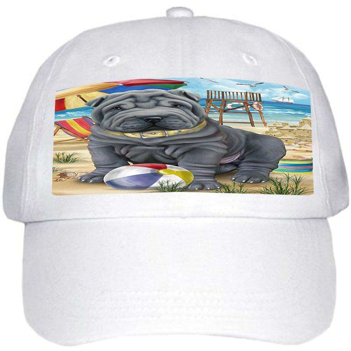 Pet Friendly Beach Shar Pei Dog Ball Hat Cap HAT49812