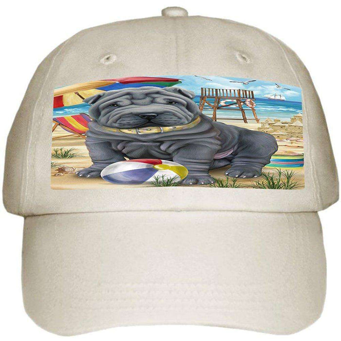 Pet Friendly Beach Shar Pei Dog Ball Hat Cap HAT49812