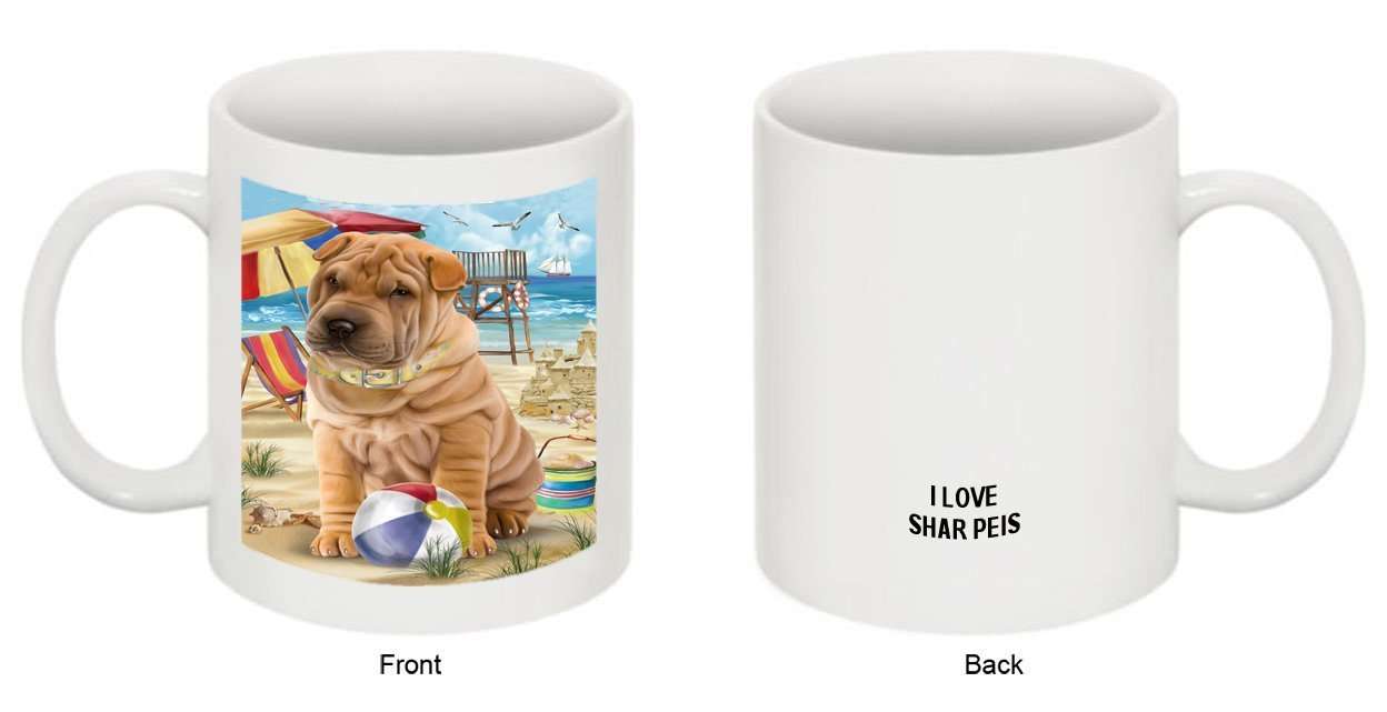 Pet Friendly Beach Shar Pei Dog Mug MUG48502