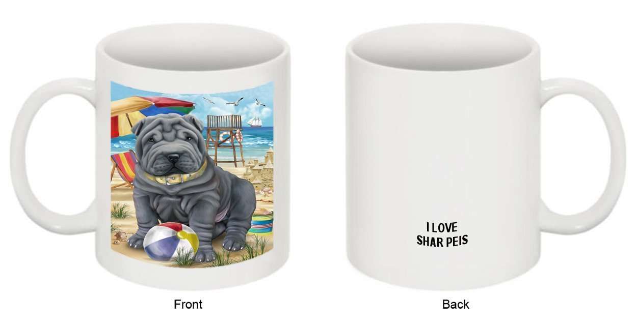 Pet Friendly Beach Shar Pei Dog Mug MUG48505