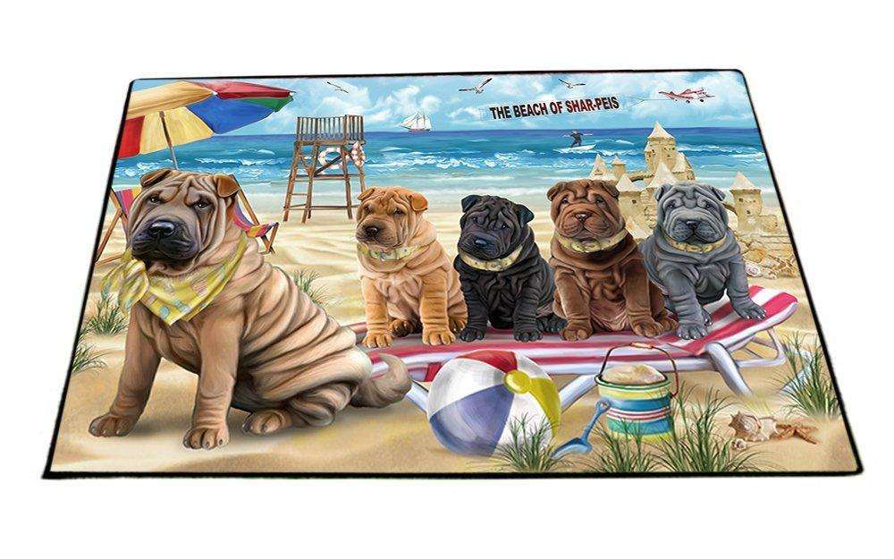 Pet Friendly Beach Shar Peis Dog Floormat FLMS49287