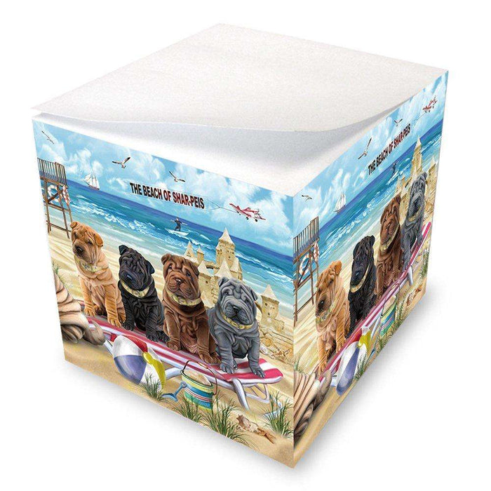 Pet Friendly Beach Shar Peis Dog Note Cube NOC48689