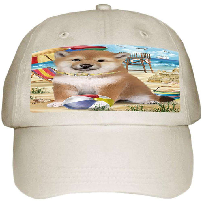 Pet Friendly Beach Shiba Inu Dog Ball Hat Cap HAT54003