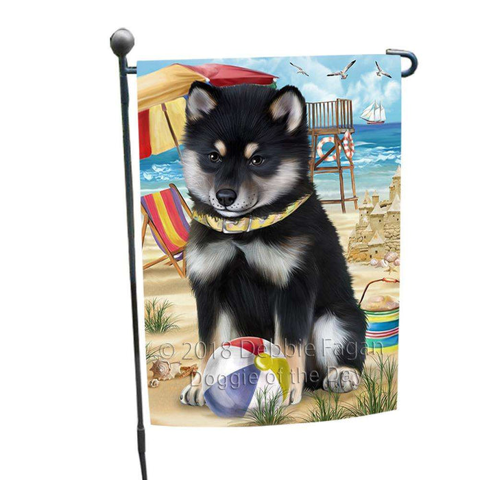 Pet Friendly Beach Shiba Inu Dog Garden Flag GFLG49920