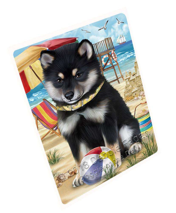 Pet Friendly Beach Shiba Inu Dog Magnet Mini (3.5" x 2") MAG54141