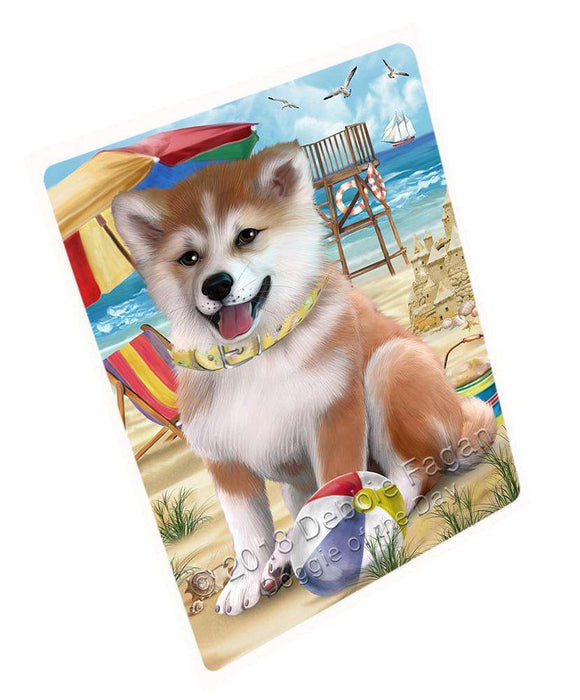 Pet Friendly Beach Shiba Inu Dog Magnet Mini (3.5" x 2") MAG54144