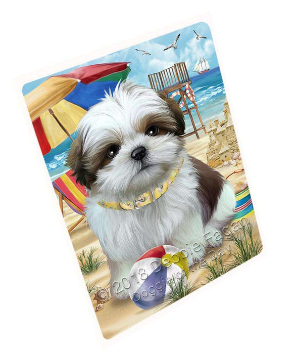 Pet Friendly Beach Shih Tzu Dog Cutting Board C54153