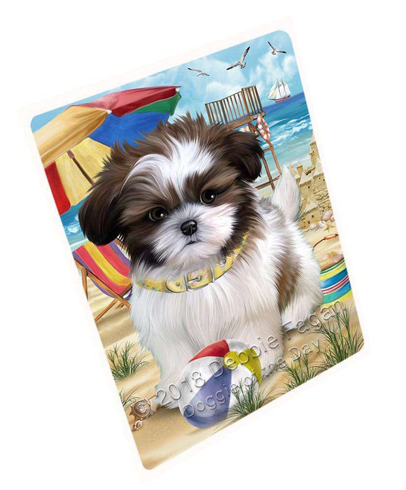 Pet Friendly Beach Shih Tzu Dog Cutting Board C54156