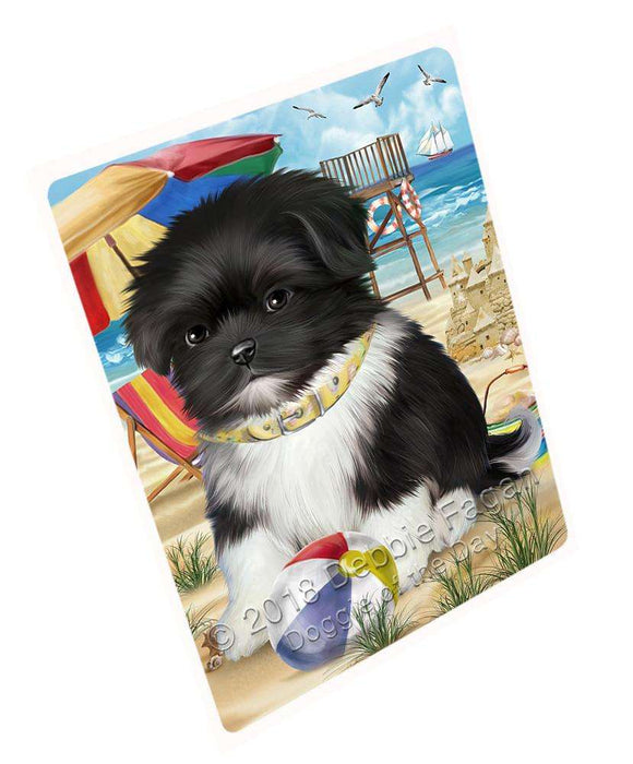 Pet Friendly Beach Shih Tzu Dog Cutting Board C54159