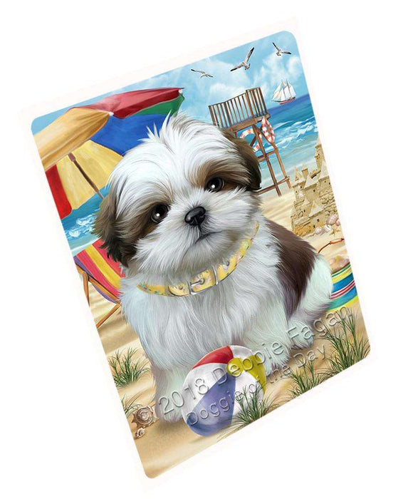 Pet Friendly Beach Shih Tzu Dog Magnet Mini (3.5" x 2") MAG54153