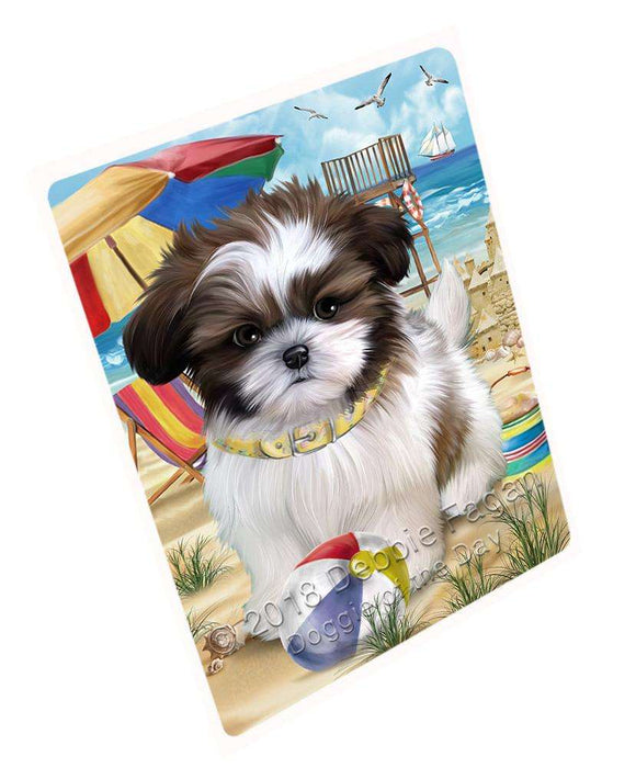 Pet Friendly Beach Shih Tzu Dog Magnet Mini (3.5" x 2") MAG54156