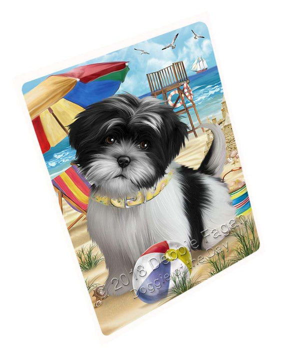 Pet Friendly Beach Shih Tzu Dog Magnet Mini (3.5" x 2") MAG54162