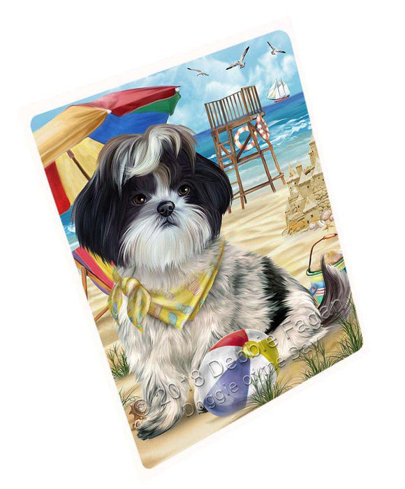 Pet Friendly Beach Shih Tzu Dog Magnet Mini (3.5" x 2") MAG54165