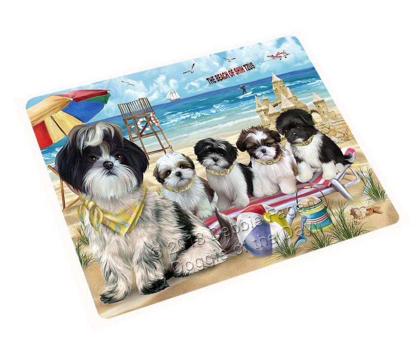 Pet Friendly Beach Shih Tzus Dog Cutting Board C54150