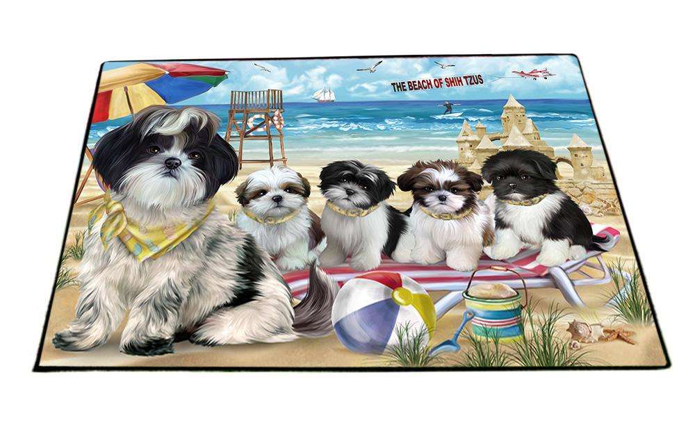 Pet Friendly Beach Shih Tzus Dog Floormat FLMS50286