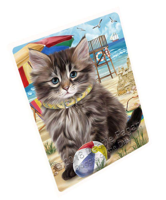 Pet Friendly Beach Siberian Cat Cutting Board C67014