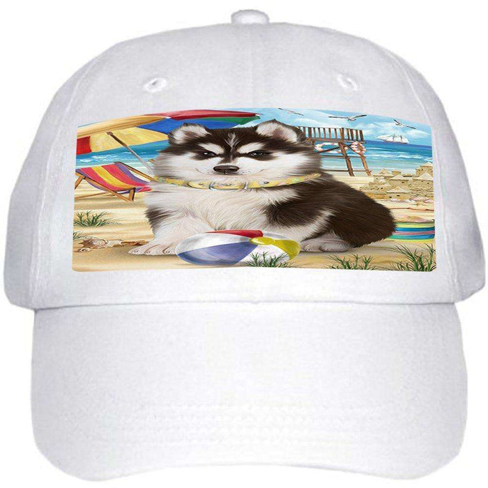 Pet Friendly Beach Siberian Husky Dog Ball Hat Cap HAT49818