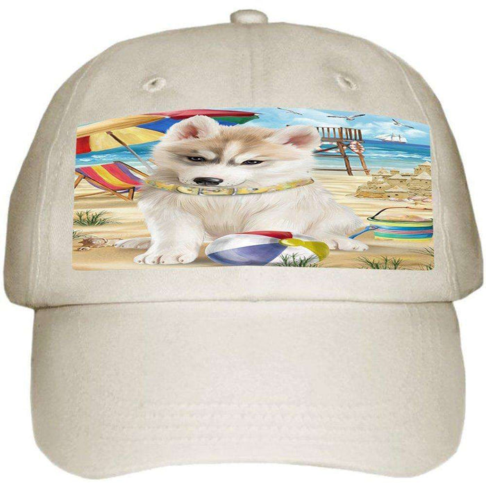 Pet Friendly Beach Siberian Husky Dog Ball Hat Cap HAT49821
